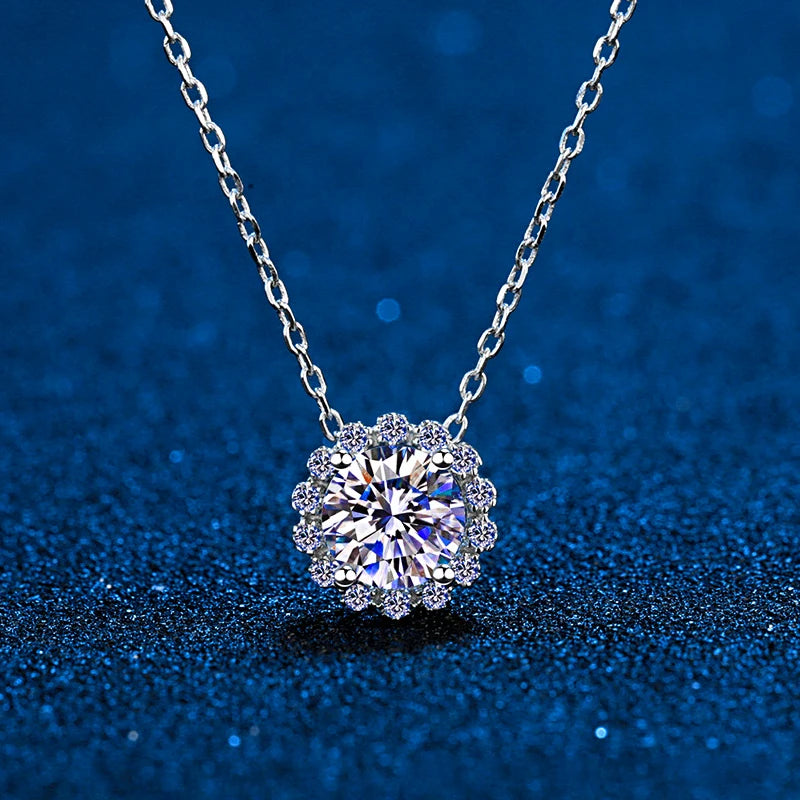 Halo Petals VVS Moissanite Jewelry Collection