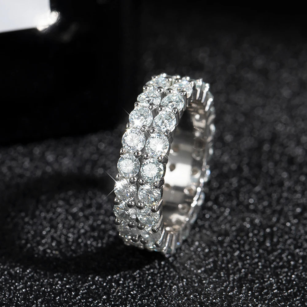 Statement 3mm Moissanite Ring