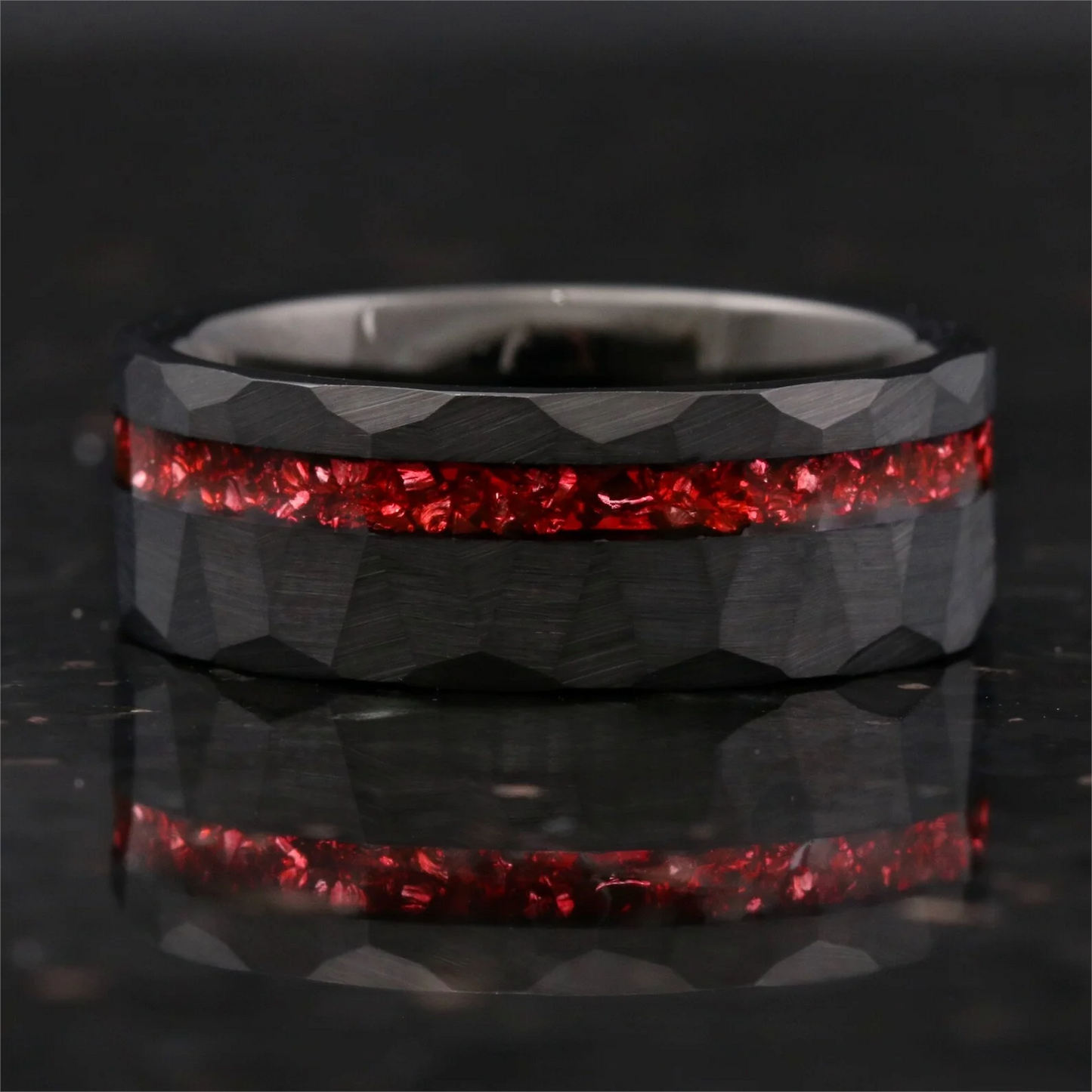 Eternal Flame Tungsten Carbide Ring